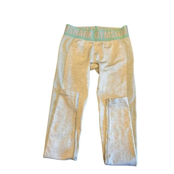 Gymshark XS mint light green flex low rise leggings yoga compression - Picture 3 of 5